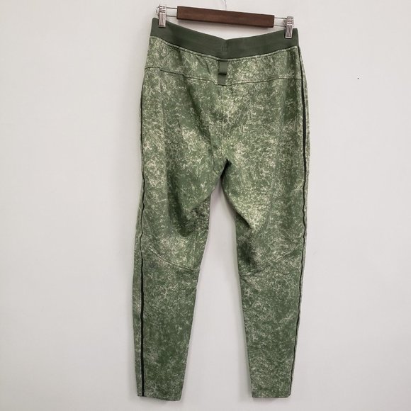 Lululemon Mens ABC Joggers Size M Warpstreme Pants Green Print Tapered Pockets - Picture 6 of 13